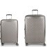  Queens 4 roulettes Set de valises 2 pièces avec soufflet d'extension Modéle champagne