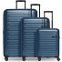  Collection 04 THE THREE SET + 4 roues Set de valises 3 pièces avec soufflet d'extension Modéle navy blue-metallic