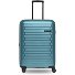  Collection 04 THE MEDIUM + 4 roulettes Trolley M 66 cm avec soufflet d'extension Modéle ice blue-metallic