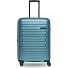  Collection 04 THE MEDIUM + 4 roulettes Trolley M 66 cm avec soufflet d'extension Modéle ice blue-metallic