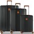  Ferrara 4 roues Set de valises 3 pièces avec soufflet d'extension Modéle black