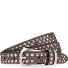  Ceinture à rivets Cuir Modéle taupe | 75 cm