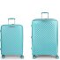  Queens 4 roulettes Set de valises 2 pièces avec soufflet d'extension Modéle verde menta