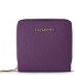  Bologna Leather Medium Porte-monnaie Zip-Around en cuir 10 cm Modéle purple