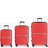  Kume 4 roulettes Set de valises 3 pièces avec soufflet d'extension Modéle coral