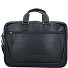  Wax Pull Up Porte-documents Cuir 40 cm Compartiment pour ordinateur portable Modéle black