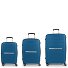  Shinyuu 4 roulettes Set de valises 3 pièces avec soufflet d'extension Modéle azul