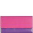  Tri-fold Zip Wallet Porte-monnaie en cuir 17 cm Modéle sangria multi