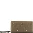  The Beaded One Porte-monnaie Cuir véritable 19 cm Modéle greyish khaki