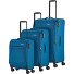  Chios 4 roulettes Set de valises 3 pièces avec soufflet d'extension Modéle petrol