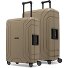  Essentials 15 Set de valises à 4 roulettes 2 pièces avec fermeture à trois points Modéle cool beige