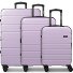  Miami 4 roulettes Set de valises 3 pièces avec soufflet d'extension Modéle lilac