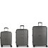  Montreal 4 roulettes Set de valises 3 pièces avec soufflet d'extension Modéle gris