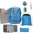  ErgoFlex Light Set de cartables 5 pièces Modéle Blue Ice