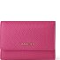  Porte-monnaie « Bologna » en cuir XL avec compartiment à fermeture éclair sur tout le pourtour, Cuir, 14 cm Modéle hot pink