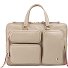  Pocket Attaché-case Cuir véritable 36 cm Compartiment ordinateur Modéle grigio sabbia
