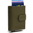  Hollis Porte-monnaie Protection RFID Cuir véritable 10 cm Modéle olive green