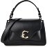  C-Me Sac à bandoulière Cuir véritable 23.5 cm Modéle noir