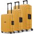  Essentials 15 Set de valises à 4 roulettes 3 pièces avec fermeture à trois points Modéle dark yellow