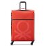  x United Colors of Benetton Color Block 4 roues trolley 77cm avec soufflet extensible Modéle red