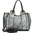  Hasni Mini sac à main Cuir véritable 17 cm Modéle piombo+t-grigio