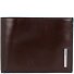  Blue Square Étui pour cartes de crédit Cuir véritable 12 cm Modéle brown