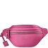  Sac banane en cuir « Bologna » à double fermeture éclair, à porter en bandoulière, 25 cm Modéle hot pink