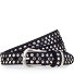  Ceinture à rivets Cuir Modéle black | 110 cm