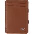  Polo Étui pour cartes de crédit Protection RFID Cuir véritable 7.5 cm Modéle cognac