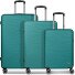  Dallas 3.0 Set de valises à 4 roulettes 3 pièces avec soufflet d'extension Modéle turquoise