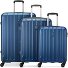  Kinetic 2.0 4 roulettes Set de valises 3 pièces avec soufflet d'extension Modéle blu