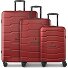  Bologna 4 roues Set de valises 3 pièces Modéle dark red
