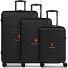  Bologna 4 roulettes Set de valises 3 pièces Modéle black