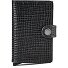  Miniwallet Porte-monnaie Protection RFID Cuir véritable 6 cm Modéle black