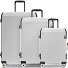  Logic Pro 4 roulettes Set de valises 3 pièces avec soufflet d'extension Modéle platinum metallic