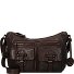  Urban Poets Emerson Sac à bandoulière Cuir véritable 36 cm Modéle chocolate brown