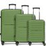  Shine 4 roulettes Set de valises 3 pièces avec soufflet d'extension Modéle olive