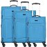  Travel Line 9204 4 roulettes Set de valises 3 pièces avec soufflet d'extension Modéle blau