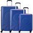  x United Colors of Benetton Fabrica Ensemble de valises à 4 roulettes 3 pcs. Modéle blue