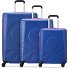  x United Colors of Benetton Fabrica Ensemble de valises à 4 roulettes 3 pcs. Modéle blue