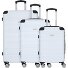  Rhodos 4 roulettes Set de valises 3 pièces Modéle weiss-sz