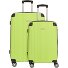  Lugano 4 roulettes Set de valises 2 pièces Modéle schwarz-lime