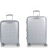  Queens 4 roulettes Set de valises 2 pièces avec soufflet d'extension Modéle plata