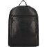  Pure Black Daypack Cuir 46 cm Compartiment pour ordinateur portable Modéle black