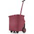  Chariot à provisions 47.5 cm Modéle twist maroon
