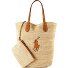  Raffia Sac de shopper 46 cm Modéle natural-cuoio