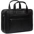  Wax Pull Up Porte-documents Cuir 44 cm Compartiment pour ordinateur portable Modéle black