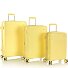  Pastel 4 roulettes Set de valises 3 pièces avec soufflet d'extension Modéle yellow