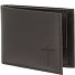  Leather Porte-monnaie Protection RFID Cuir véritable 11 cm Modéle braun-freedom cross