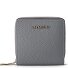 Bologna Leather Medium Porte-monnaie Zip-Around en cuir 10 cm Modéle grey